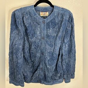 vintage 1990s Gene Ewing BIS denim shacket